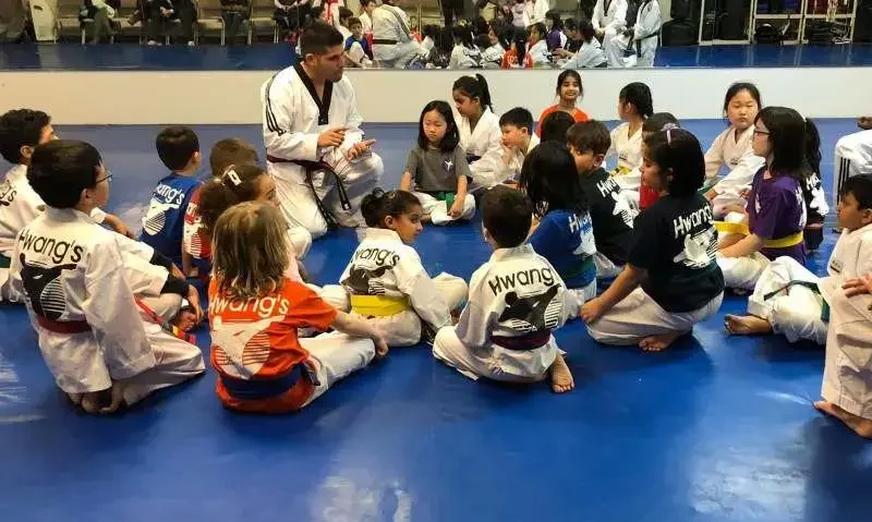 kids martial arts class showing discipline and focus